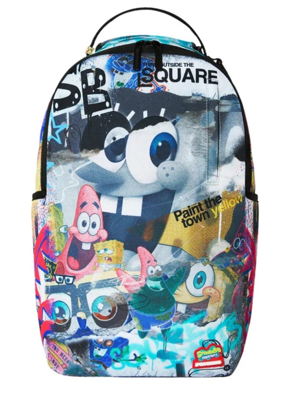 Sprayground SpongeBob Was a Dream Backpack🔥New Black Bookbag Large School Bag